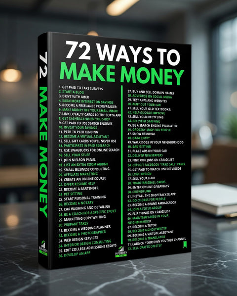 72 Ways To Raise Cash - eBook