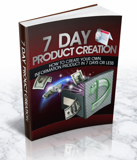 7 day product creation - eBook