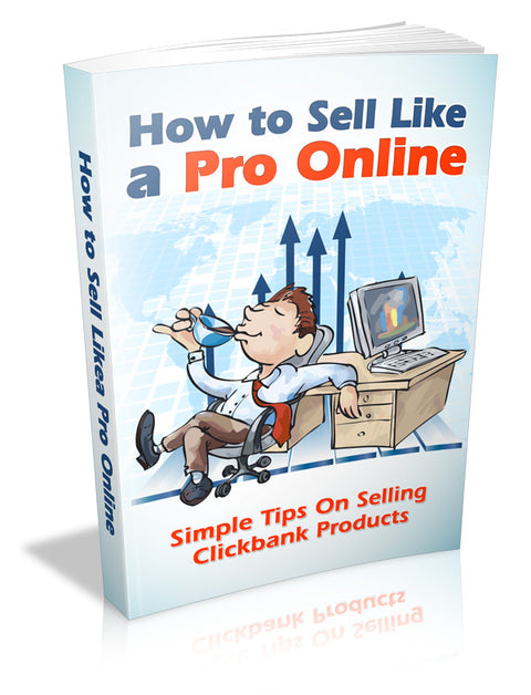 How to sell like a pro online - eBook
