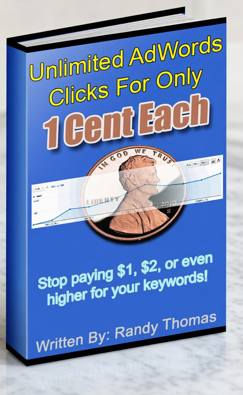 Unlimited Google AdWords Click For Only 1 Cent Each - eBook