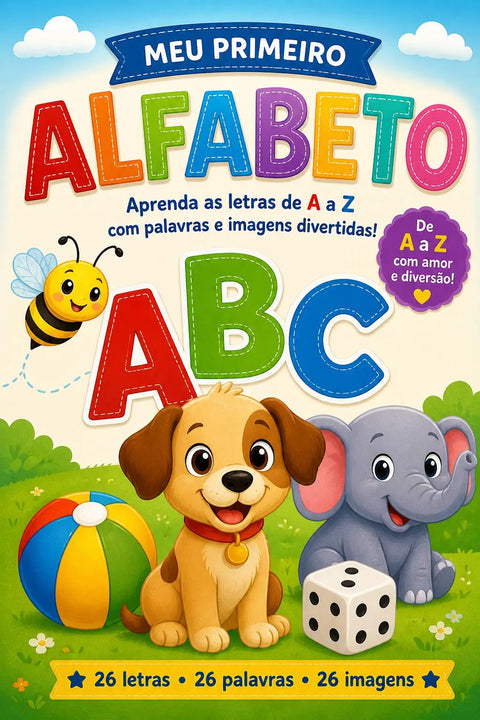 Portuguese Alphabet Tracing Book for Kids | Learn ABC A-Z Handwriting Practice (Printable PDF)