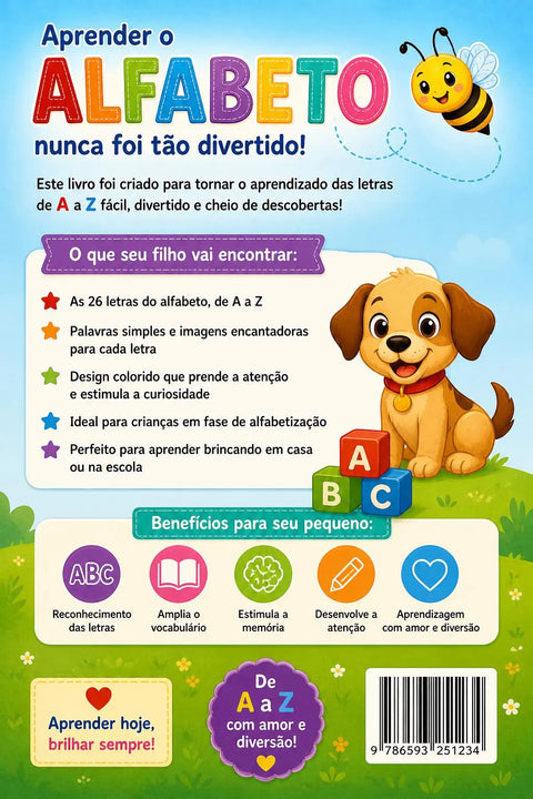 Portuguese Alphabet Tracing Book for Kids | Learn ABC A-Z Handwriting Practice (Printable PDF)