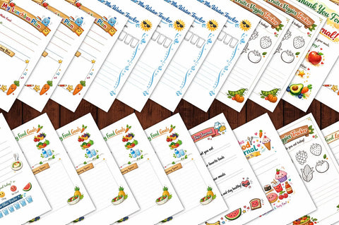 Kids Food Journal Printable | Healthy Eating Tracker, Meal Planner (PDF Download)