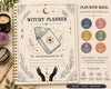 Witchy Planner Printable Spiritual Journal & Moon Ritual Planner - Ready to Print