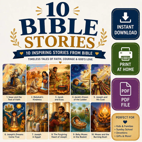 10 Bible Stories Volume 2 | Christian Children's Tales (PDF Download)