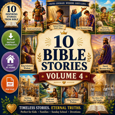 10 Bible Stories Volume 4 | Christian Kids Storybook (Digital Download)