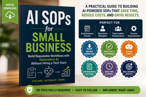 AI SOPs for Small Business | Workflow Automation Guide (Digital Download PDF)