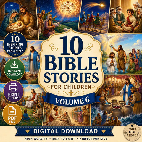 10 Bible Stories Volume 6 for Children | Christian Kids PDF (Digital Download)