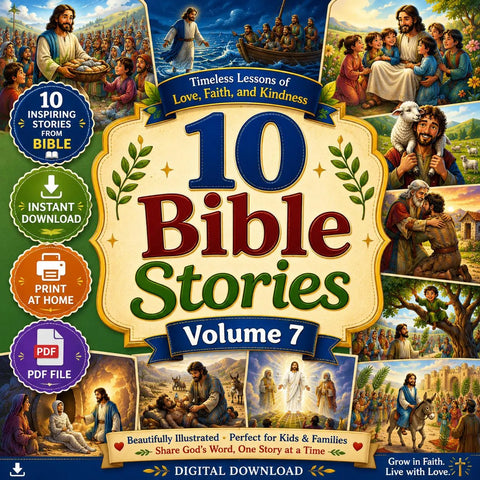 10 Bible Stories Volume 7 | Illustrated Christian Kids Book (PDF Download)