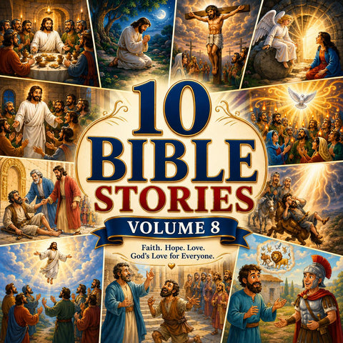 10 Bible Stories Volume 8 | Christian Kids Book PDF | Bible Stories for Children | Sunday School Printable | Instant Download