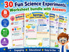 30 Fun Science Experiments Worksheets for Kids | STEM Activity Bundle (PDF Download)