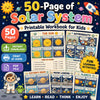 Solar System Printable Workbook, Space Activities, Astronomy Worksheets (PDF Download)