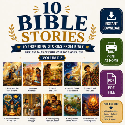 10 Bible Stories Volume 2 | Christian Children's Tales (PDF Download)