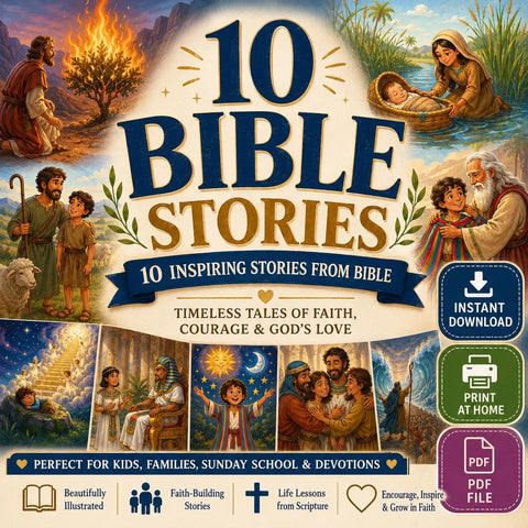 10 Bible Stories Volume 2 | Christian Children's Tales (PDF Download)
