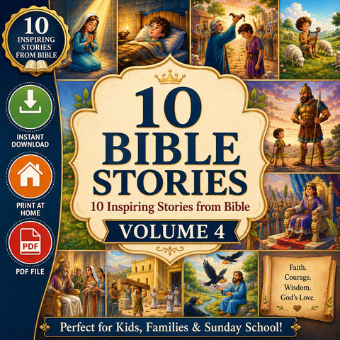 10 Bible Stories Volume 4 | Christian Kids Storybook (Digital Download)
