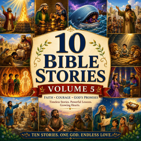 10 Bible Stories Volume 5 | Christian Kids PDF | Sunday School Activity (Digital Download)