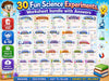 30 Fun Science Experiments Workbook for Kids Ages 6-10 | STEM Activities (Printable PDF)